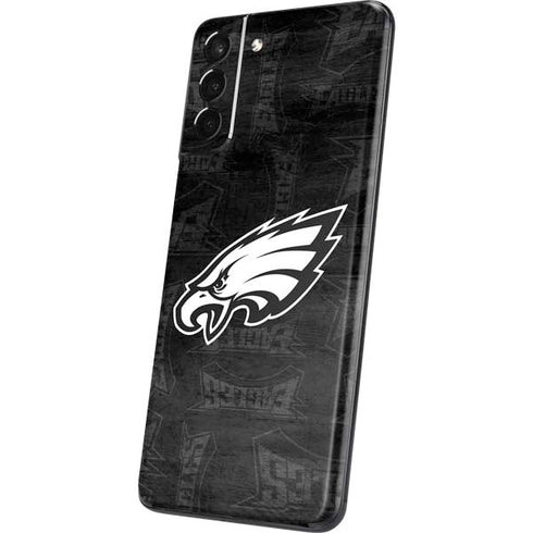 NFL Philadelphia Eagles Black & White Galaxy S21 Plus 5G Skin